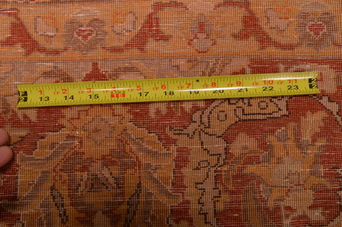 Tabriz Beige Hand Knotted 95 X 124 Area Rug 100-109064 Image 18