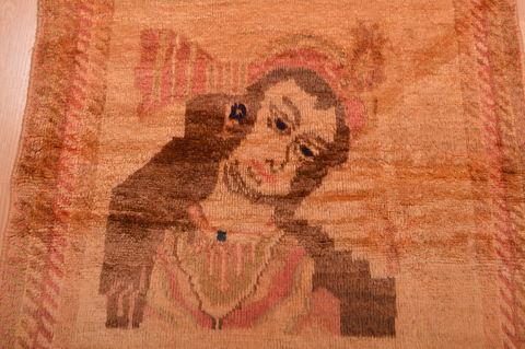 Gabbeh Beige Hand Knotted 30 X 54 Area Rug 100-109065 Image 4