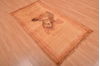 Gabbeh Beige Hand Knotted 30 X 54 Area Rug 100-109065 Thumb 6