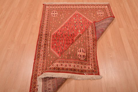 Abadeh Red Hand Knotted 35 X 52 Area Rug 100-109070 Image 12