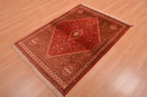 Abadeh Red Hand Knotted 35 X 52 Area Rug 100-109070 Image 2