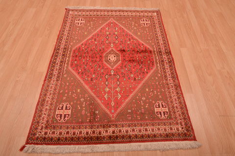 Abadeh Red Hand Knotted 35 X 52 Area Rug 100-109070 Image 4