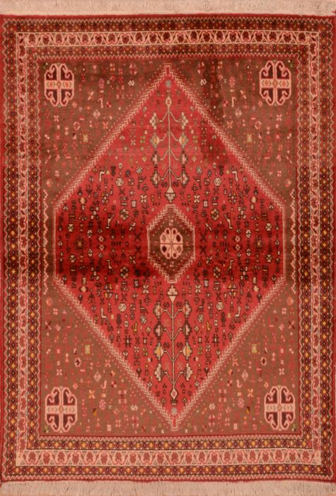 Abadeh Red Hand Knotted 35 X 52 Area Rug 100-109070 Image 0