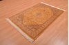Pak-Persian Beige Hand Knotted 42 X 61  Area Rug 100-109073 Thumb 2