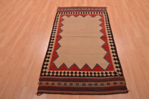 Kilim Beige Flat Woven 31 X 58 Area Rug 100-109074 Image 1