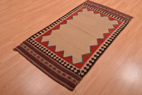 Kilim Beige Flat Woven 31 X 58 Area Rug 100-109074 Image 2