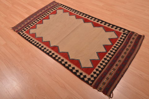 Kilim Beige Flat Woven 31 X 58 Area Rug 100-109074 Image 3