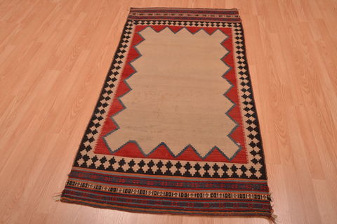 Kilim Beige Flat Woven 31 X 58 Area Rug 100-109074 Image 4