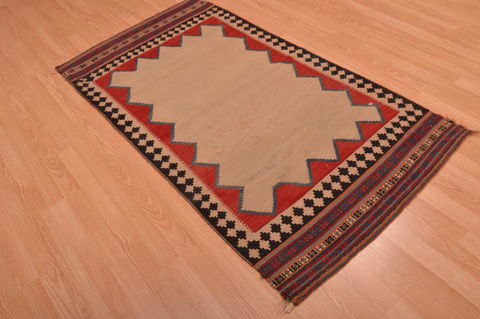 Kilim Beige Flat Woven 31 X 58 Area Rug 100-109074 Image 5