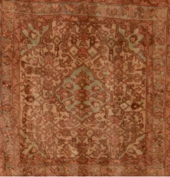 Afghan Baluch Brown Square 4 ft and Smaller Wool Carpet 109081