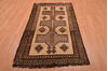Gabbeh Beige Hand Knotted 38 X 69  Area Rug 100-109083 Thumb 1