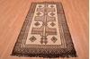 Gabbeh Beige Hand Knotted 38 X 69  Area Rug 100-109083 Thumb 4