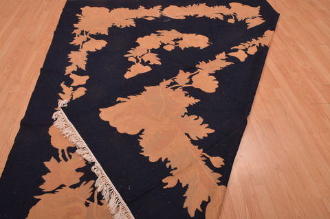 Kilim Black Flat Woven 711 X 98 Area Rug 100-109092 Image 14
