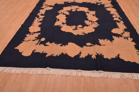 Kilim Black Flat Woven 711 X 98 Area Rug 100-109092 Image 6