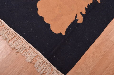 Kilim Black Flat Woven 711 X 98 Area Rug 100-109092 Image 9