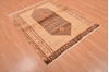 Gabbeh Beige Hand Knotted 44 X 52 Area Rug 100-109093 Thumb 12