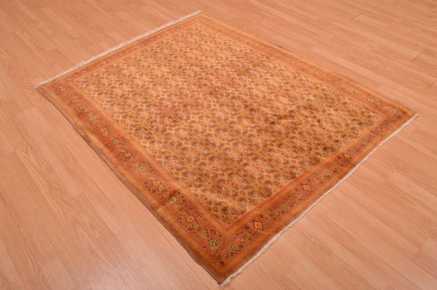 Sino-Persian Beige Hand Knotted 45 X 53 Area Rug 100-109094 Image 6