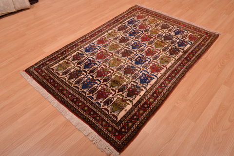 Afshar Red Hand Knotted 39 X 58 Area Rug 100-109098 Image 12