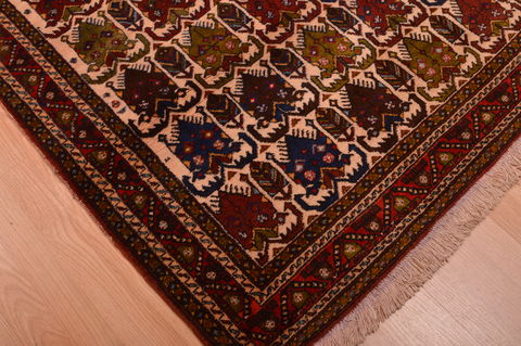 Afshar Red Hand Knotted 39 X 58 Area Rug 100-109098 Image 17