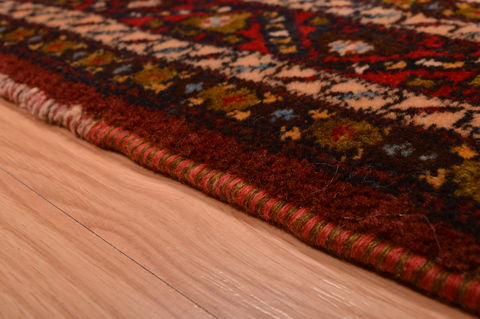Afshar Red Hand Knotted 39 X 58 Area Rug 100-109098 Image 2
