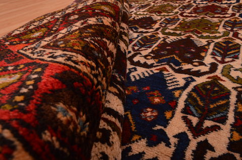 Afshar Red Hand Knotted 39 X 58 Area Rug 100-109098 Image 3