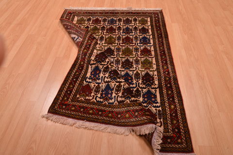 Afshar Red Hand Knotted 39 X 58 Area Rug 100-109098 Image 4