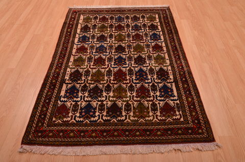 Afshar Red Hand Knotted 39 X 58 Area Rug 100-109098 Image 7
