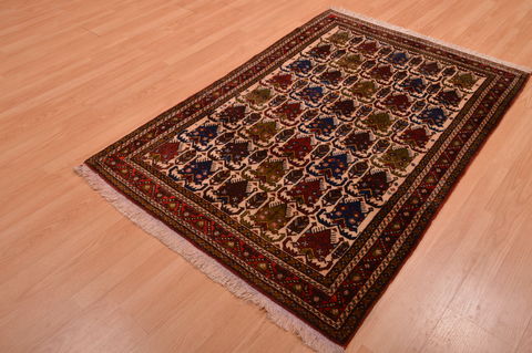 Afshar Red Hand Knotted 39 X 58 Area Rug 100-109098 Image 8