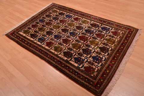 Afshar Red Hand Knotted 39 X 58 Area Rug 100-109098 Image 9
