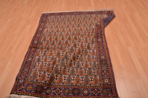 Shiraz Red Hand Knotted 47 X 65 Area Rug 100-109099 Image 12