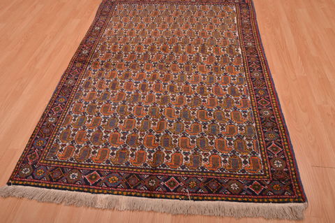 Shiraz Red Hand Knotted 47 X 65 Area Rug 100-109099 Image 4