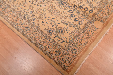 Sarouk Green Hand Knotted 42 X 77 Area Rug 100-109100 Image 6