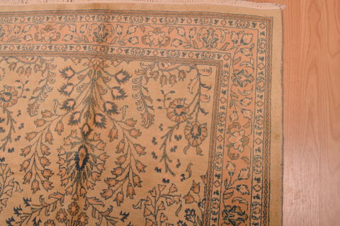 Sarouk Green Hand Knotted 42 X 77 Area Rug 100-109100 Image 8