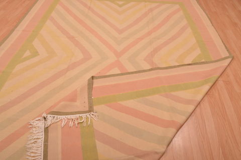 Kilim Beige Square Hand Knotted 120 X 121 Area Rug 100-109101 Image 11