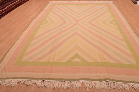 Kilim Beige Square Hand Knotted 120 X 121 Area Rug 100-109101 Image 1