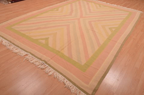 Kilim Beige Square Hand Knotted 120 X 121 Area Rug 100-109101 Image 2