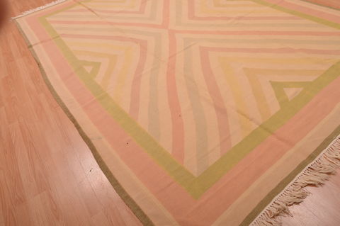 Kilim Beige Square Hand Knotted 120 X 121 Area Rug 100-109101 Image 3