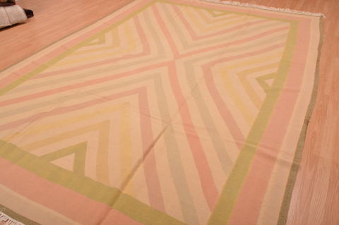 Kilim Beige Square Hand Knotted 120 X 121 Area Rug 100-109101 Image 5