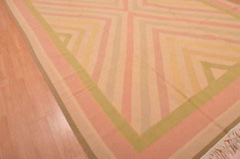 Kilim Beige Square Hand Knotted 120 X 121 Area Rug 100-109101 Image 6