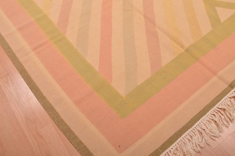 Kilim Beige Square Hand Knotted 120 X 121 Area Rug 100-109101 Image 7