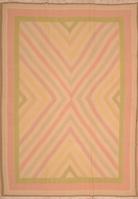 Kilim Beige Square Hand Knotted 120 X 121 Area Rug 100-109101 Image 0