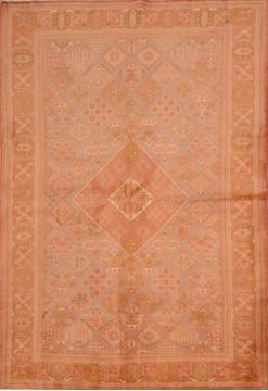 Maymeh Beige Hand Knotted 5'6" X 8'1"  Area Rug 100-109103
