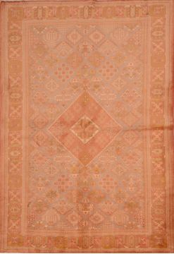 Persian Maymeh Brown Rectangle 6x9 ft Wool Carpet 109103