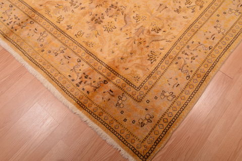 Tabriz Beige Hand Knotted 62 X 84 Area Rug 100-109104 Image 12
