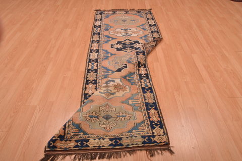Kizalayak Blue Runner Hand Knotted 210 X 83 Area Rug 100-109109 Image 13