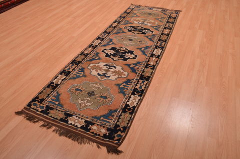 Kizalayak Blue Runner Hand Knotted 210 X 83 Area Rug 100-109109 Image 2
