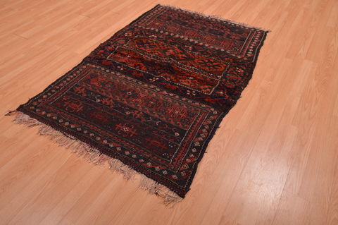 Shahsavan Red Hand Knotted 39 X 55 Area Rug 100-109112 Image 2