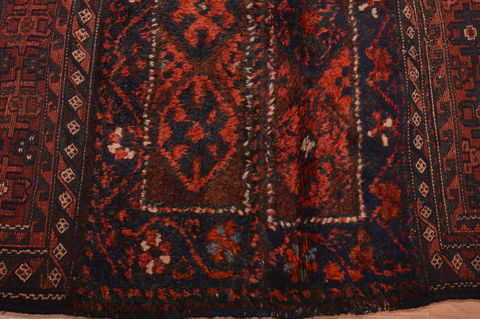 Shahsavan Red Hand Knotted 39 X 55 Area Rug 100-109112 Image 8