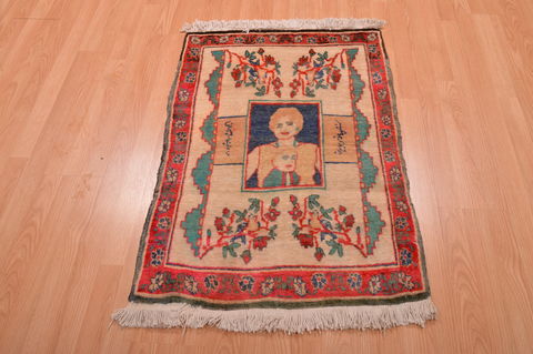 Tabriz Multicolor Hand Knotted 25 X 36  Area Rug 253-109113 Image 1