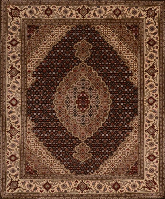 Mahi Beige Hand Knotted 51 X 63 Area Rug 100-109116 Image 0